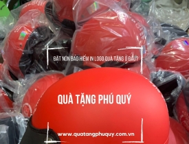 ĐẶT NÓN BẢO HIỂM IN LOGO QUÀ TẶNG Ở ĐÂU?