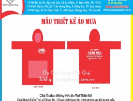 ĐƠN VỊ CUNG CẤP ÁO MƯA QUẢNG CÁO CHẤT LƯỢNG TẠI TPHCM