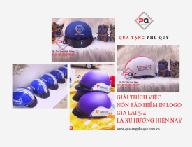GIẢI THÍCH VIỆC NÓN BẢO HIỂM IN LOGO GIA LAI 3/4 LÀ XU HƯỚNG HIỆN NAY
