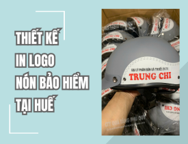 THIẾT KẾ IN LOGO NÓN BẢO HIỂM TẠI HUẾ