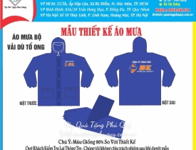 NHỮNG THÔNG TIN CẦN BIẾT KHI IN LOGO ÁO MƯA BỘ