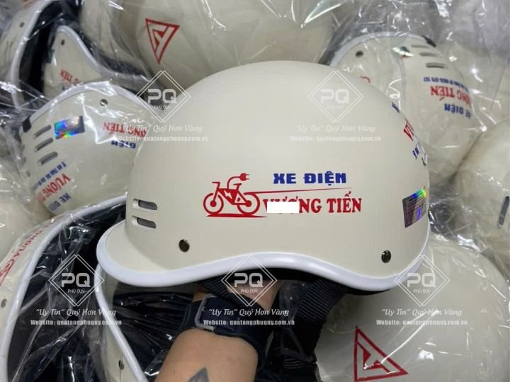 NÓN BẢO HIỂM CÁ HEO IN LOGO