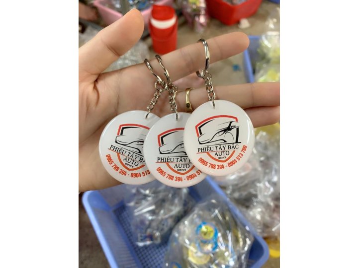 MÓC KHÓA HÌNH TRÒN, ĐA DẠNG MẪU MÃ