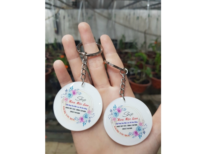 MÓC KHÓA HÌNH TRÒN, ĐA DẠNG MẪU MÃ